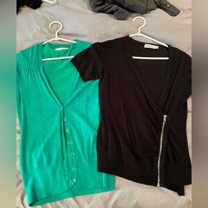 2 x Ricki’s Sz S short sleeve cardigans